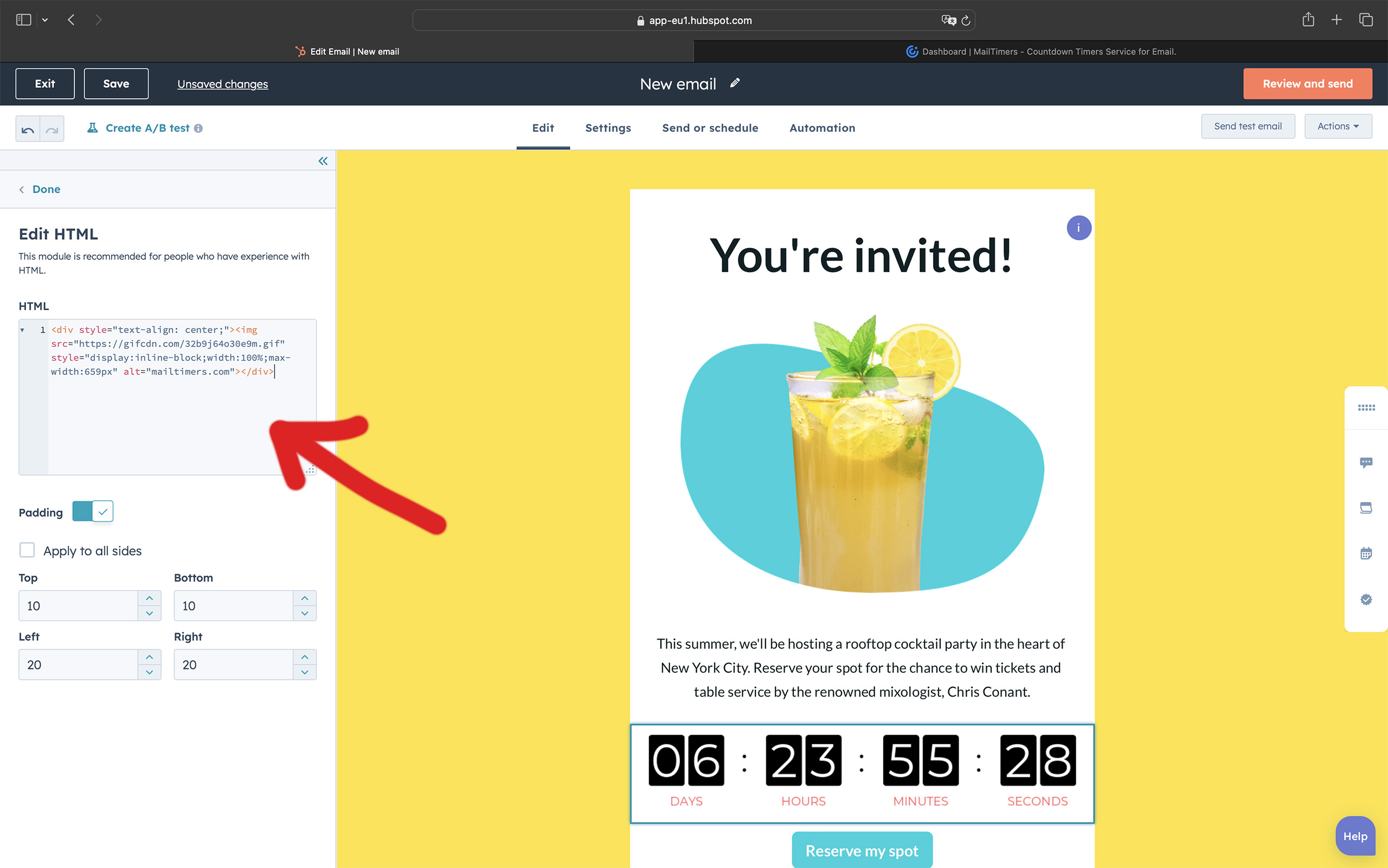 email countdown timers