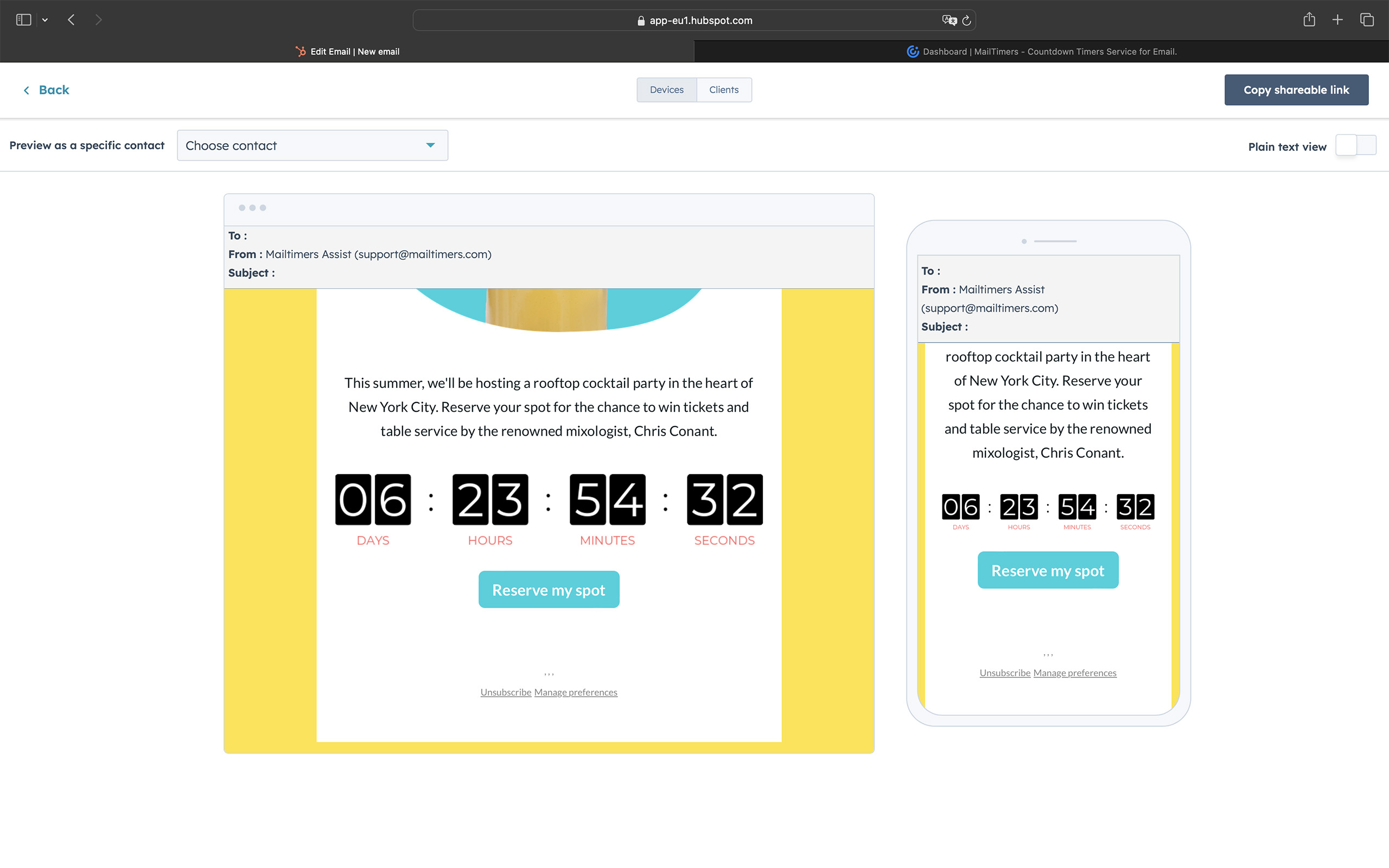 email countdown timers