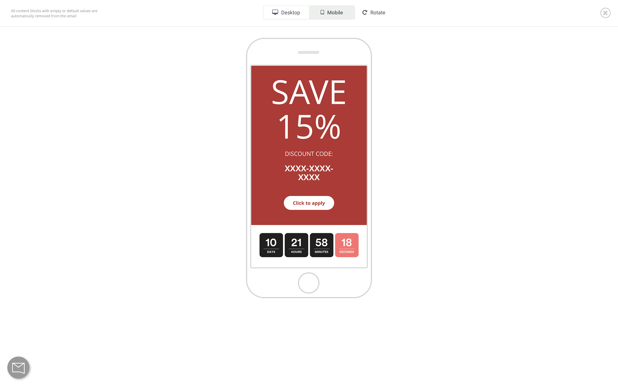 MailTimers Countdown Timer